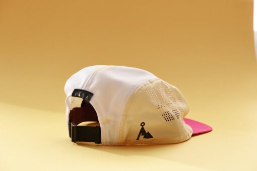 Feather Racing Cap Pink Pale Yellow