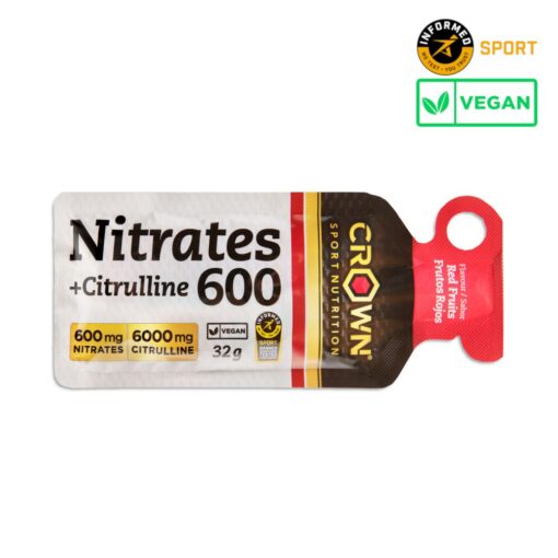 CROWN Gel Nitrate 600mg + Citrulina 6g Frutos Vermelhos