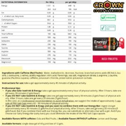 CROWN Energy Gel Frutos Vermelhos (40g) 80mg Cafeína