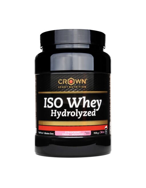 CROWN Iso Whey Hidrolisada Morango (Pote 918g)